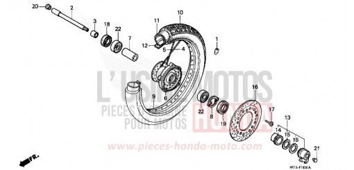 ROUE AVANT VT600CL de 1990
